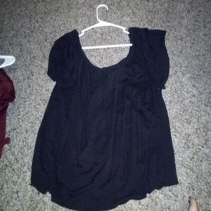 Ultra flirt black crop top